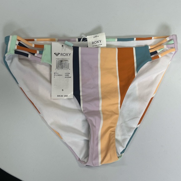 Roxy Colorful Striped Bikini Bottom - Picture 6 of 9